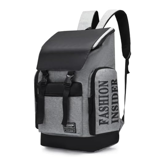 TOKSHOP - Mochila para Notebook Reforçada Impermeável Com Entrada USB - Notebooks de até 19 Polegadas, Capacidade 35 Litros, Acabamento Resistente, Qualidade Premium - Cinza