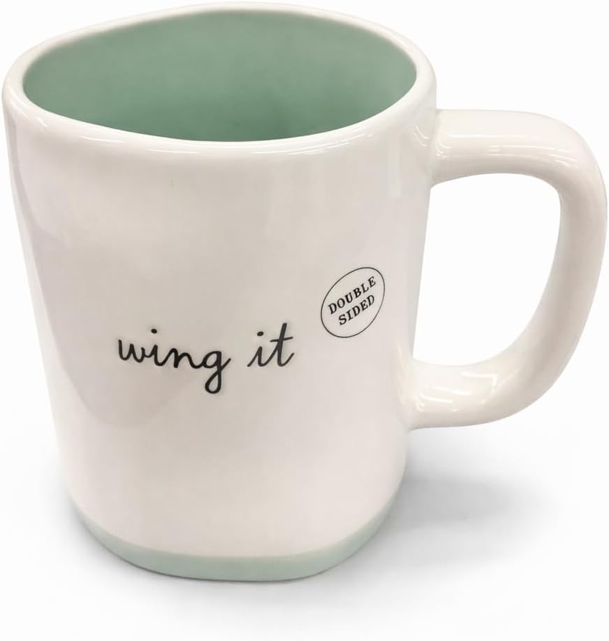 Rae Dunn Coffee Mug, Wing It - Hummingbird