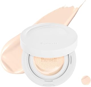 Parnell Cicamanu Serum Cushion - Moisturizing Foundation for Soothing, Coverage, Glass Skin and Lightweight for Sensitive and Dry Skin Pearl Skin (0.52 Fl Oz) (13C)