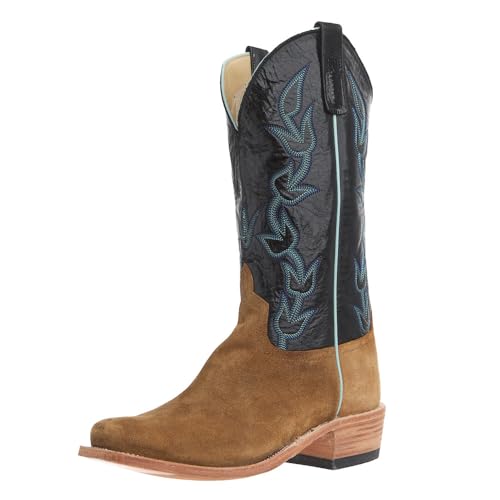 Anderson Bean Men's Sand Waxy Commander Reversed Vamp 13in Black Avatar Top Boot Tan 9 EE