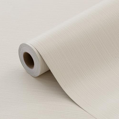 HyunHome Peel and Stick Wallpaper with Embossed Vertical Stripe Pattern