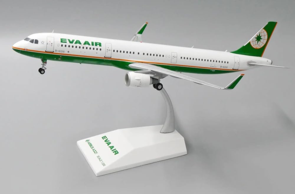 Limox JC Wings Airbus A321-200 Eva Air B-16216 1:200 Modellino di aereo