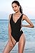 SHEKINI Women's High Cut Backless Strap Thong Brazilian Bikini Swimsuits Bathing (Medium/(US 8-10), Manhattan Black-B)