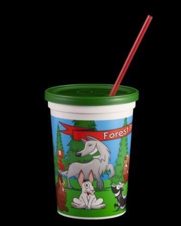 Airlite Plastics Co. 34359B Fun Kids Cup - Forest Friends
