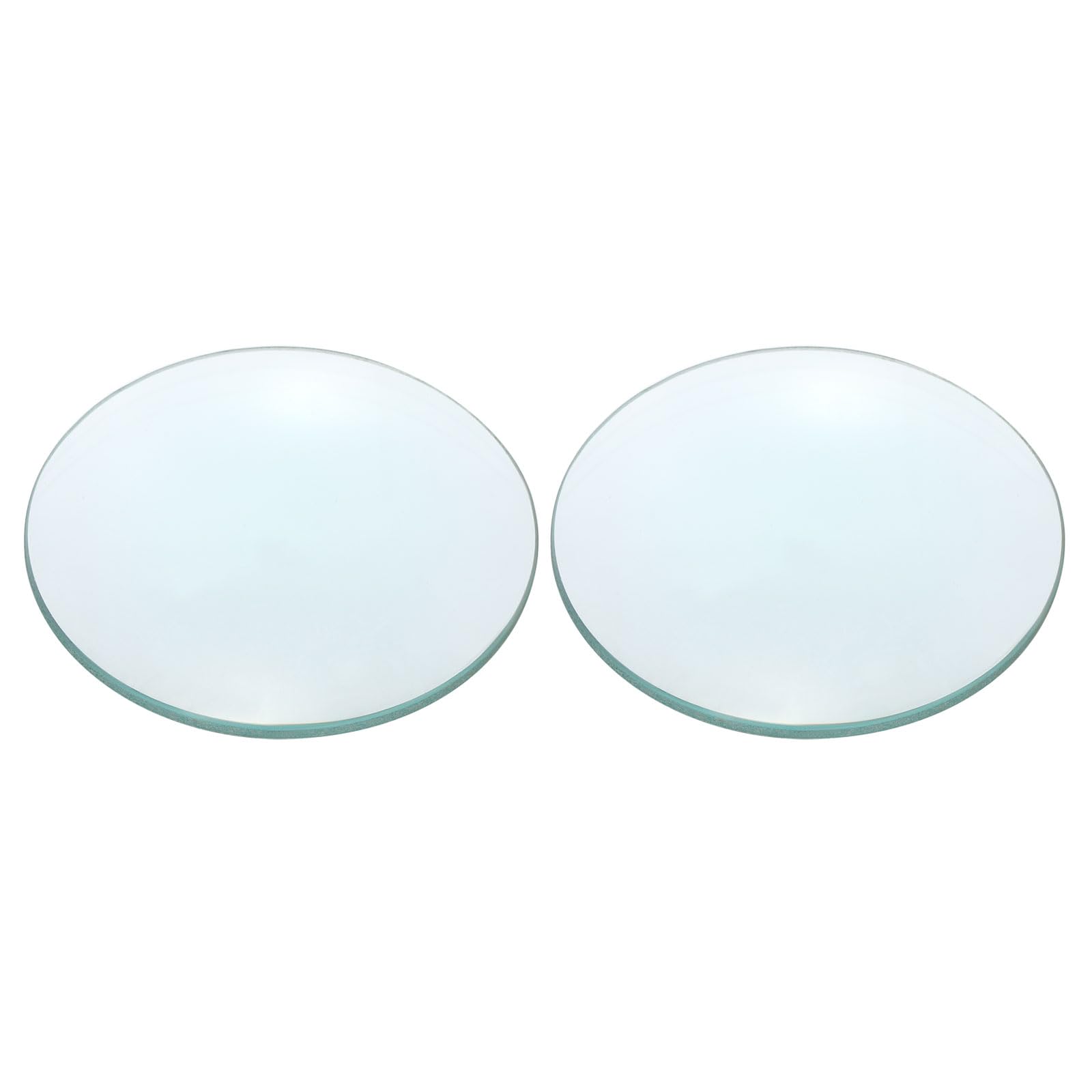 PATIKIL Concave Lens, 180mm Focal Length 84mm (3.3") Diameter Round Glass Magnifying Telescope Lens Trial Set Ground Edge for Lab Physics Class Optics Scientific Experiments, Cyan, 2Pcs