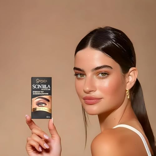 Demure Eyebrow Dye Kit, Professional Formula Brow Tint - contains Argan Oil & Castor Oil (Omega 6, Carotene, Vitamins А, Е, F), Fast and Safe Results (3.0 Dark Brown) - 7