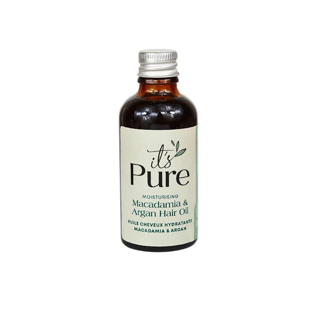 It’s Pure Macadamia & Argan Hair Oil 50ml, Yellow, 50 ml (Pack of 1)