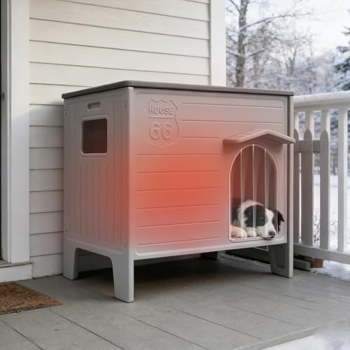 Rockever Insulated Outdoor Dog House Liner, Dog House Outdoor Indoor for Large Dogs, Plastic Elevated Outdoor Dog House Waterproof Dog Kennel with Window, Clean Easily (Only Liner) by Rockever - Image 3