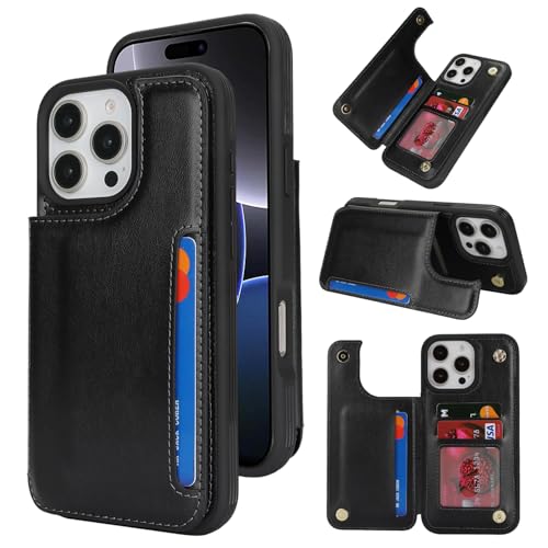 Housse iPhone 16 Pro Max iCoverCase étui protection RFID porte-cartes