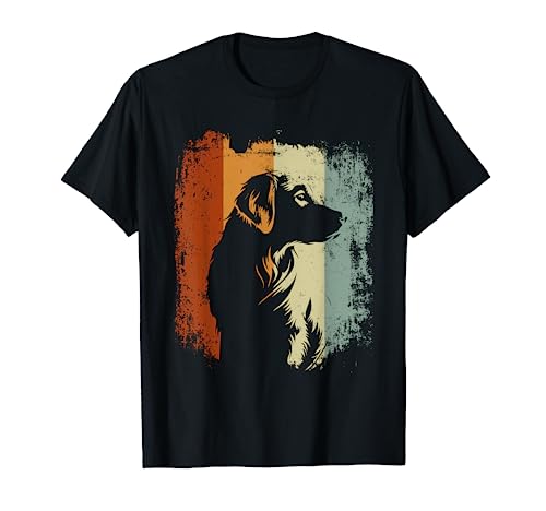 Retro Vintage Design Golden Retriever Dog Maglietta