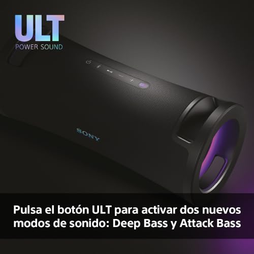 Sony ULT FIELD 7 Altavoz inalámbrico bluetooth portátil con ULT POWER SOUND y Deep Bass, altavoz X-Balanced, 30H de batería, IP67, resistente al agua, iluminación LED, micrófono, entrada para guitarra - imagen 4