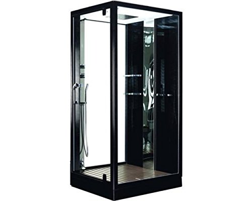 Dampfdusche Florida schwarz 100×100 cm, R- SR- 0912- B