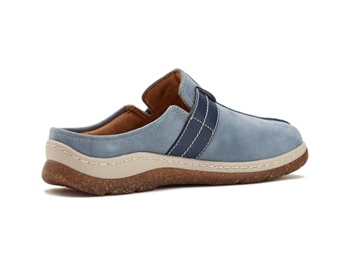 Clarks Clarks Womens Orlene Clogs Denim Blue Nubuck 9 Wide
