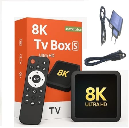 Adam Android TV Box 8K Ultra HD, Smart Media Player with Voice Remote ...