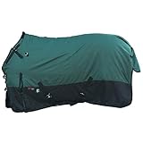 HILASON 600D Waterproof Turnout Miniature Horse Winter Blanket Green | Yearling Blankets Donkeys for Pony