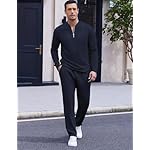 COOFANDY Men's 2 Piece Tracksuit Set Polo Athletic Sweatsuit Quarter Zip Jogging Long Sleeve Casual Sports Outfits - Image 2