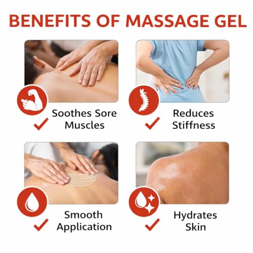 Image of Japanese Instant Pain Relief Soothing Massage Gel | Fast-Acting Muscle & Joint Comfort | With Mugwort Oil, Camphor & Lactic Acid | Relief for Back, Neck, Shoulders & Knees (PACK OF 3)