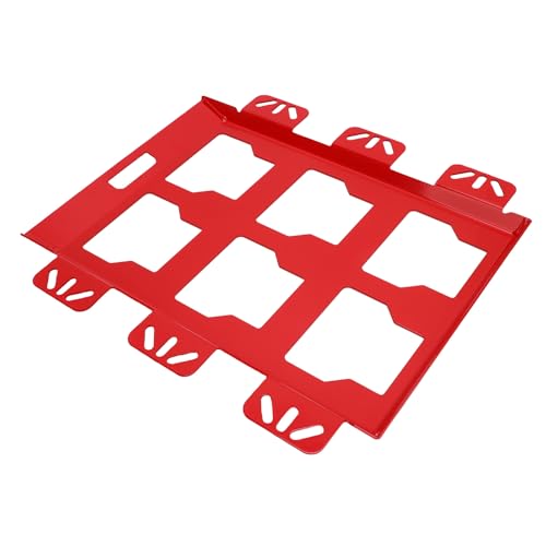 Plaque de montage rouge pour boîte à outils supportant 100 Lb