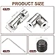 QUARKZMAN 5 Stück 3.17 mm bis 4 mm ID Gelenk Wellenkupplung Motoranschluss Universal Lenkwellen L23XD9 Metall 45° Drehbare Gelenke Kupplung mit Schrauben Schraubenschlüssel Set für Auto DIY