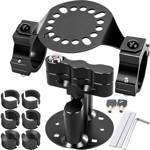 Drieaco Upgraded RX-LOX-PM Gas Can Pack Mount with Keys Locking Compatible with Rotopax Gasoline Pack & Water Pack Fuelpax Standard Pack Universal Water Tank Gas Can Mount Kit for UTV ATV Jeep Truck