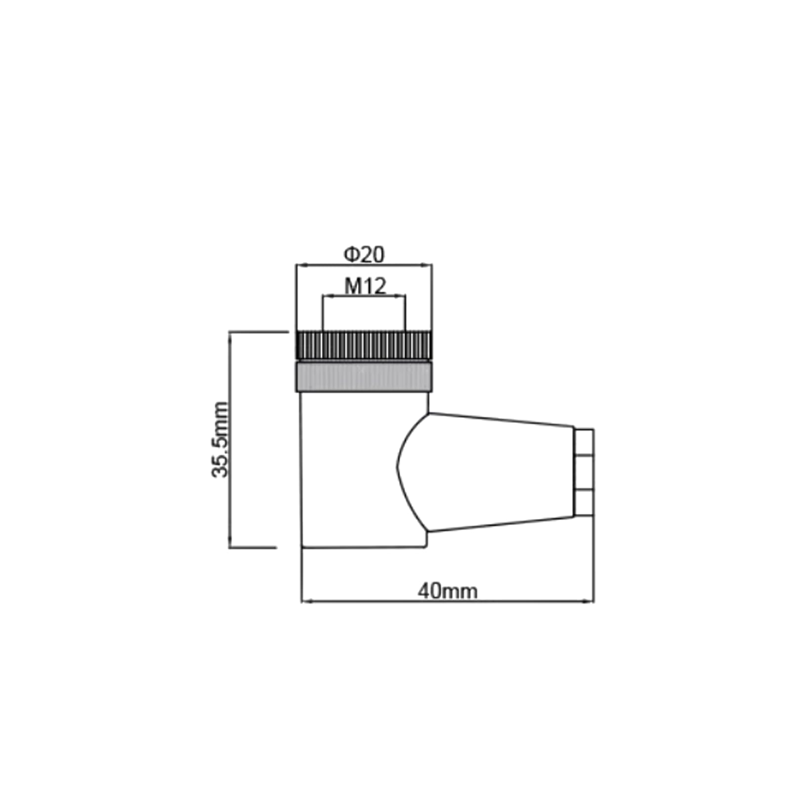 5 pièces de connecteurs M12 5 pôles, A codés 90 degrés ronds 5 broches installables sur site avec connexion à vis 12 mm, connecteurs femelles aviation IP67 étanches, connecteurs circulaires