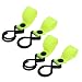 New Lon0167 4pcs 5kg Featured Capacity Adjustable Hook reliable efficacy Loop Closure Stroller Hanger Light Green(id:dba 1f 6f fd6)