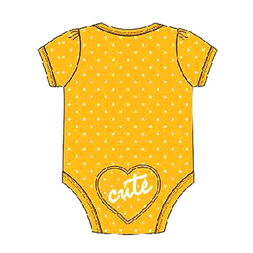 Body Cachorrinho, Tip Top, Bebê Menina, Amarelo, M