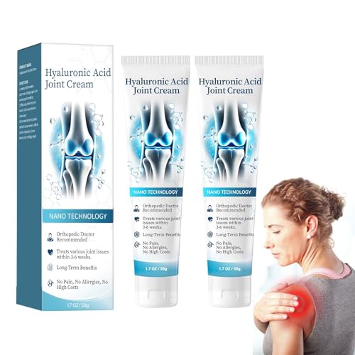 Crema di Riparazione Articolare all'Acido Ialuronico, Crema per il Dolore Artroheal, Crema Avanzata per la Cura delle Articolazioni e delle Ossa, Crema per Articolazioni e Ossa per Schiena, Collo