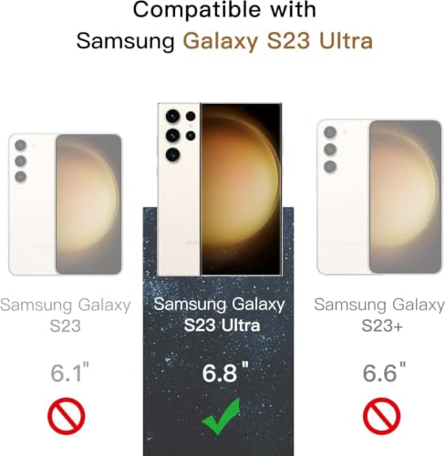 Image of VIZER Privacy Screen Protector for Samsung Galaxy S23 Ultra (1 Pack) | Anti-Spy Privacy Film | Full Coverage Screen Guard | Fingerprint Unlock Compatible | HD Clarity | Bubble-Free | Scratch Resistant