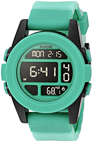 Nixon Men's A1972234-00 Unit Digital Display Japanese Automatic Green Watch