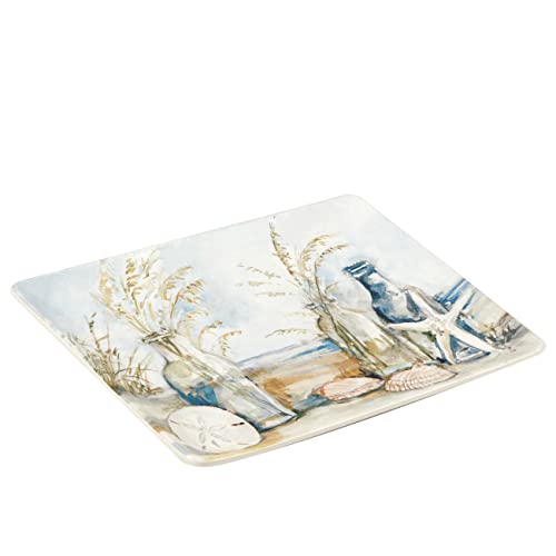 Certified International Coastal Landscape Rectangular Platter 14" x 10", Multicolor, Large - Image 2