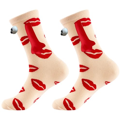 Couple Love Magnet Mid-calf Socks2