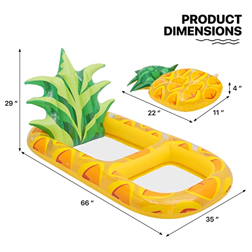 Monibloom Pool Float For Adult Inflatable Giant Floaties Pineapple Lake Rafts Fruit Swimming Floaty Summer Beach Ride-Ons #TOP6