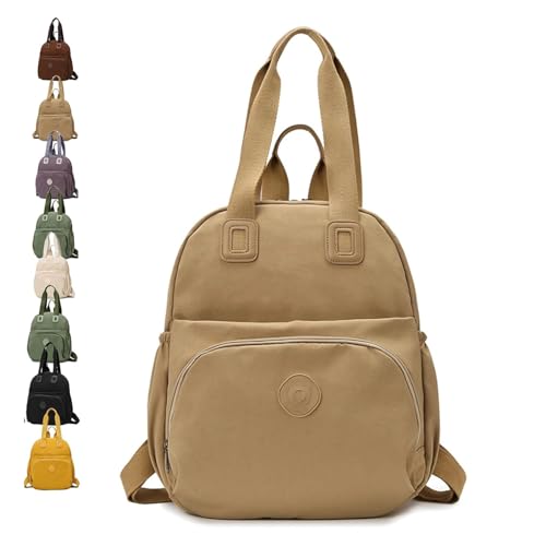 Heaneutrorty Backpack, Heaneutrorty Waterproof Versatile & Stylish Backpack for Women, Large Capacity-Everyday (Khaki)