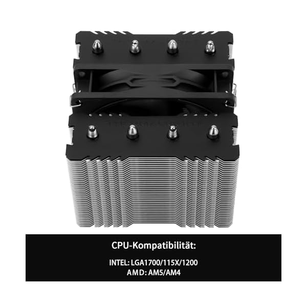 Thermalright Peerless Assassin 90 SE - Refrigerador de CPU de doble torre con disipador de calor de aluminio, enfriador de 4 tubos de calor de alto rendimiento, Intel 1700/115X/1200/1851; AMD:AM4/AM5 - Image 4