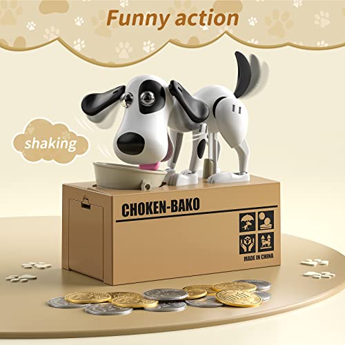 Pet Dog Coin Munching Piggy Ban, Automatic Money Bank For Kids, Electronic Atm Savings Box, Birthday Christmas Hot Gift For Toddler Boys & Girls Age 3,4,5,7,8+ Toys #TOP3