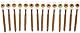 Senco 08F300Y DuraSpin #20,3 x 7,6 cm, Holz auf Holz, Collatierte Schraube, 800 Karat