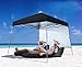 ABCCANOPY 10x10 Tent Pop-up Canopy Tent Instant Canopies Commercial Outdoor Canopy with Awning & Wheeled Carry Bag Bonus 4X Weight Bag, (White-1905)