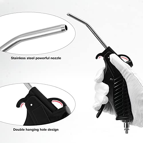 Fippy Truck Air Duster Gun with 5 Metre Recoil Hose Blow Dust Gun Heavy Duty Air Gun Cleaning Kit for Lorry Truck Car