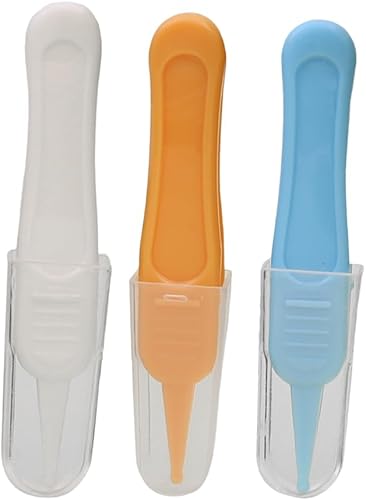 Baluue Pinzas de limpieza de nariz para bebés, herramienta de eliminación de cera de oído para bebés, limpiador de nariz para bebés