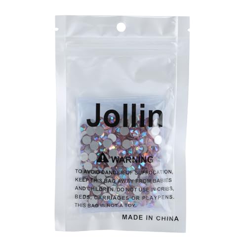 Image of Jollin Crystal Flatback Rhinestones Gems for Crafts 6.4mm SS30, Pink AB | Glue Fix, 288pcs Glass Rhinestones for Bedazzling, Clothes, Tumblers, Nail Art, Shoes, Bags, Caps & Accessories Decoration