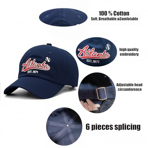 Classic Vintage Embroidered Fashionable Baseball Cap for Men Women Teenager Cap City Hat Adjustable with Gift Box