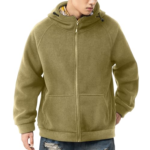 Veste de survêtement homme contre le froid pull zippé grande taille