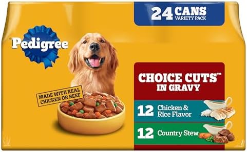 Pedigree Choice Cuts Wet Dog Food, Stew & Chicken, 13.2 oz, 24 Co...