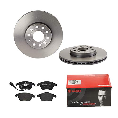 BREMBO BREMSSCHEIBEN Ø288mm + BREMSBELÄGE VORNE FÜR VW GOLF 6 5K1 TOURAN AUDI