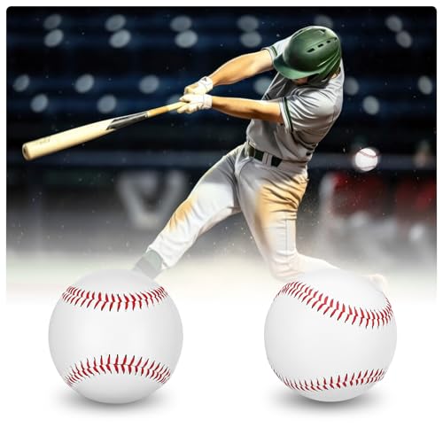 TMbsfatn Baseball 9-inch Baseball Game Training Special Baseball Rubber Filled Soft Baseball | Blank Ball | Autographed | Gift (6pc) - Thumbnail 5