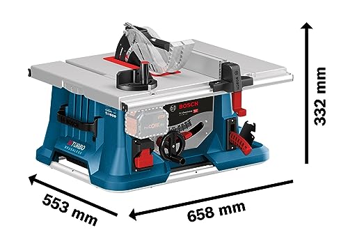 Bosch Professional 18V System BITURBO Cordless Table Saw GTS 18V-216 (incl. 1x Cordless saw blade, push stick, mitre guide, parallel guide, blade guard, without battery/charger) 2 Bosch Professional 18V System BITURBO Cordless Table Saw GTS 18V-216 (incl. 1x Cordless saw blade, push stick, mitre guide, parallel guide, blade guard, without battery/charger) - Image 2