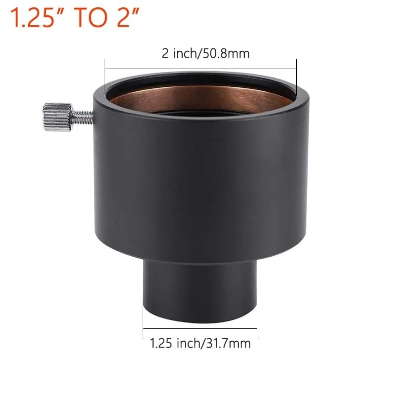 Adaptador de ocular de 1,25" a 2" para solucionar problemas de montaje 2