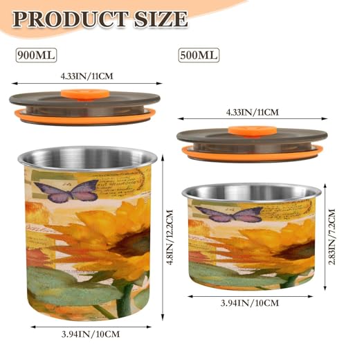 Envase hermético de acero inoxidable para café Blueangle 17oz miniatura 2