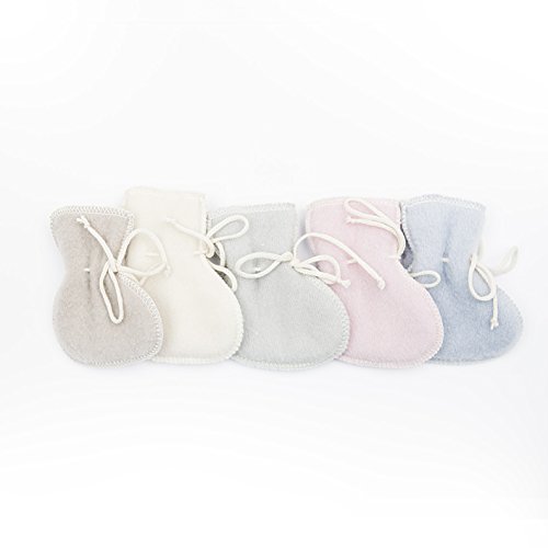 Lanacare Baby Booties In Organic Wool, Soft Pink, Size 50 (0-3 Mo) #TOP3